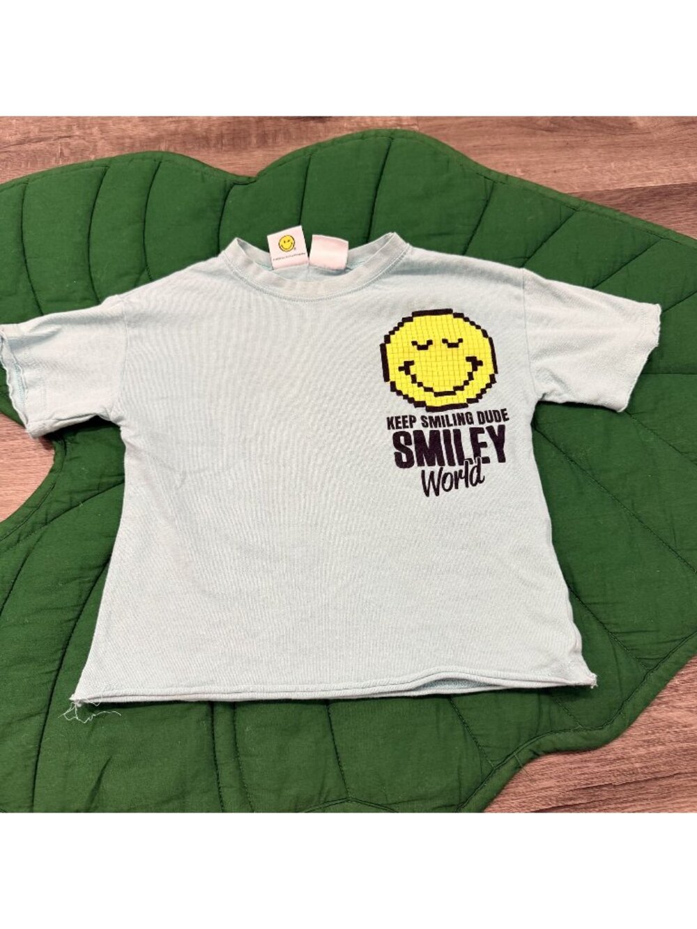 Zara Smiley World Toddler 2-3 What's Your Mood Graphic Short Sleeve Tee Tshirt
